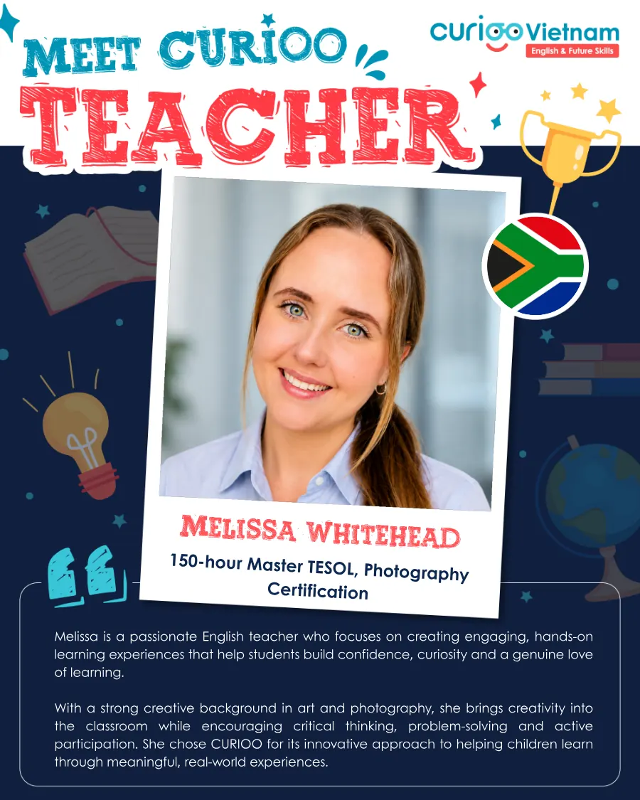 Melissa Whitehead – giáo viên CURIOO Việt Nam