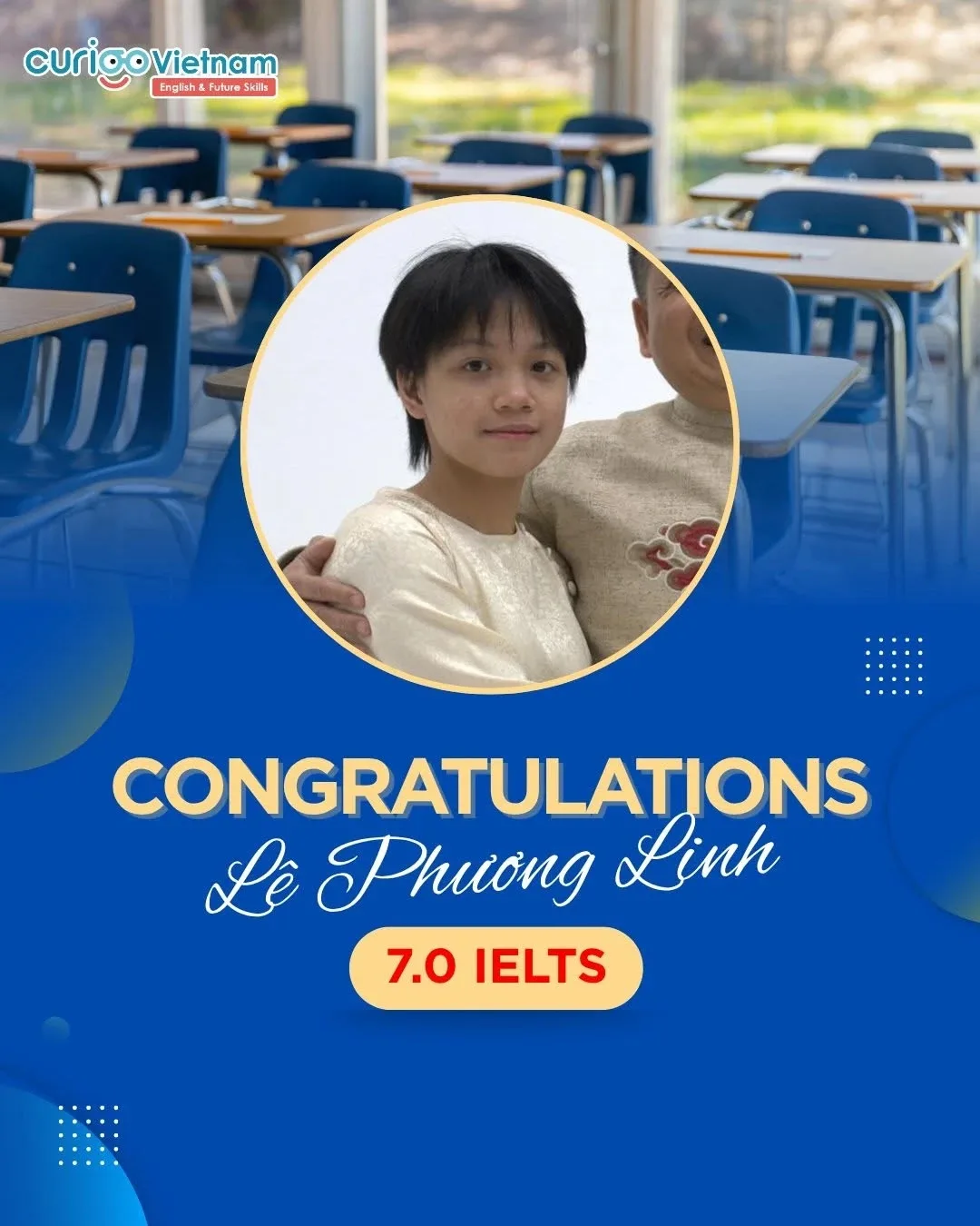 Linh – học viên CVN đạt IELTS 7.0 ở tuổi 15