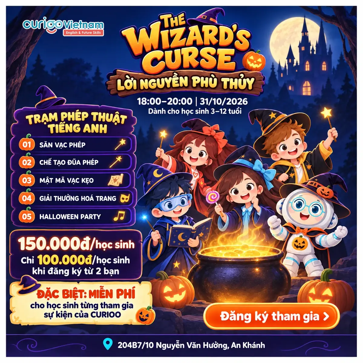 BỮA TIỆC HALLOWEEN - LỜI NGUYỀN PHÙ THỦY